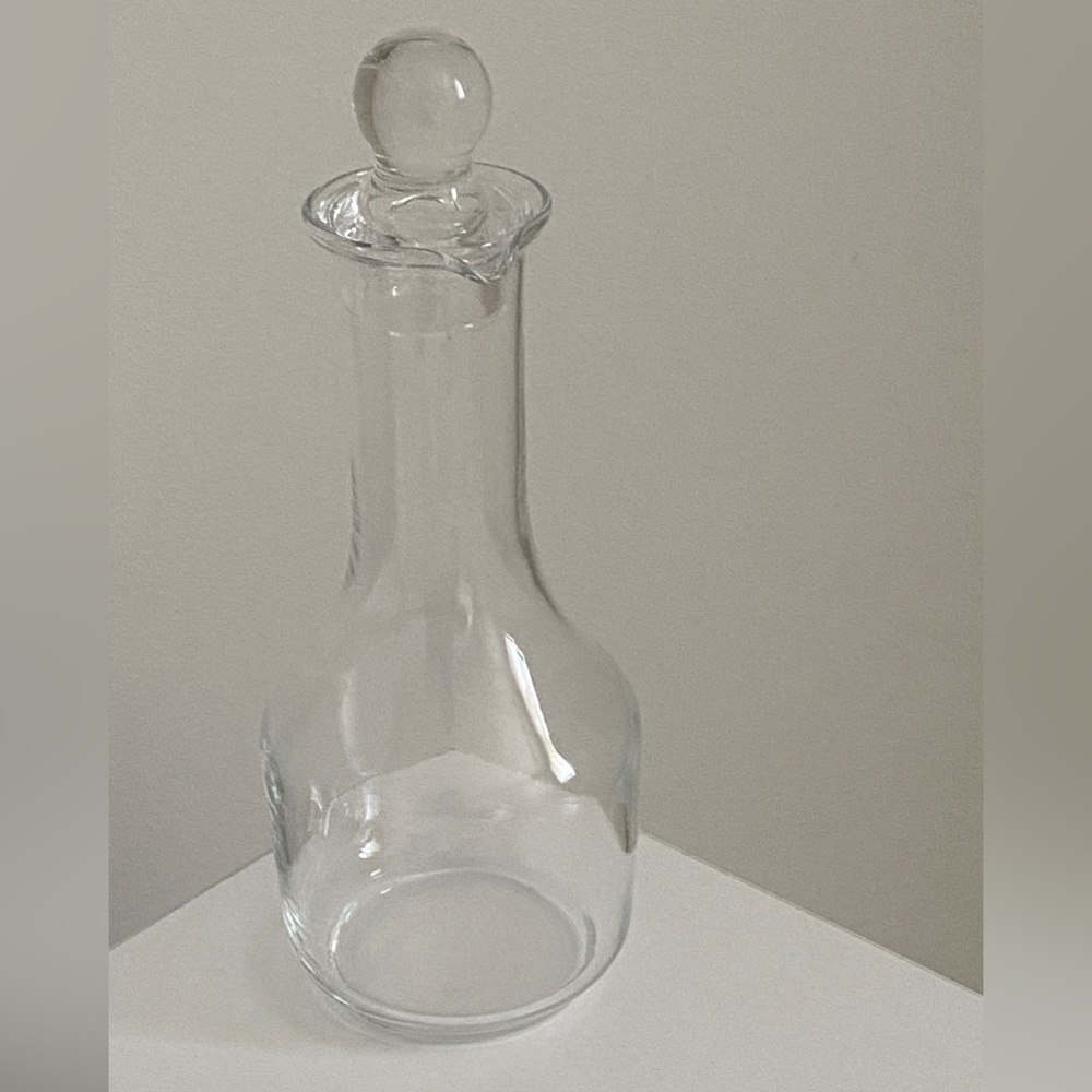 Vintage glass olive oil cruet
